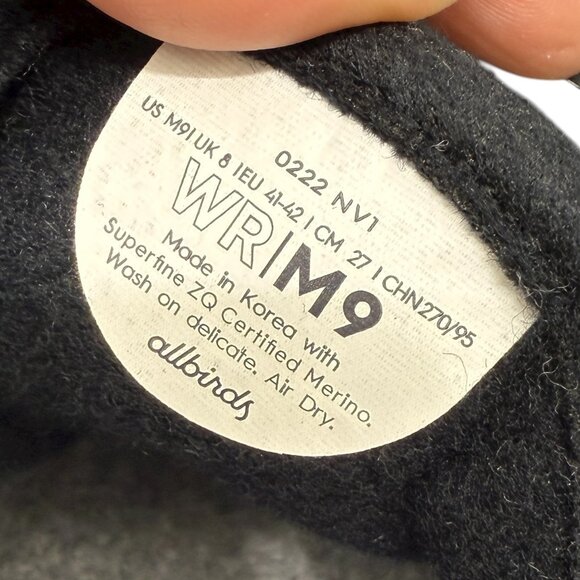 Allbirds women's Wool Runner merino wool lace up sneakers comfort shoes size 9 - Picture 5 of 7